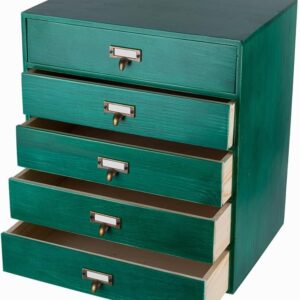 Retro Drawer-Style File Storage Box | Multi-Layer Paper and Document Organizer