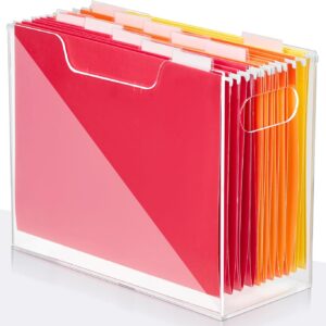 Thickened Transparent A4 File Storage Box | Portable Hanging File Organizer